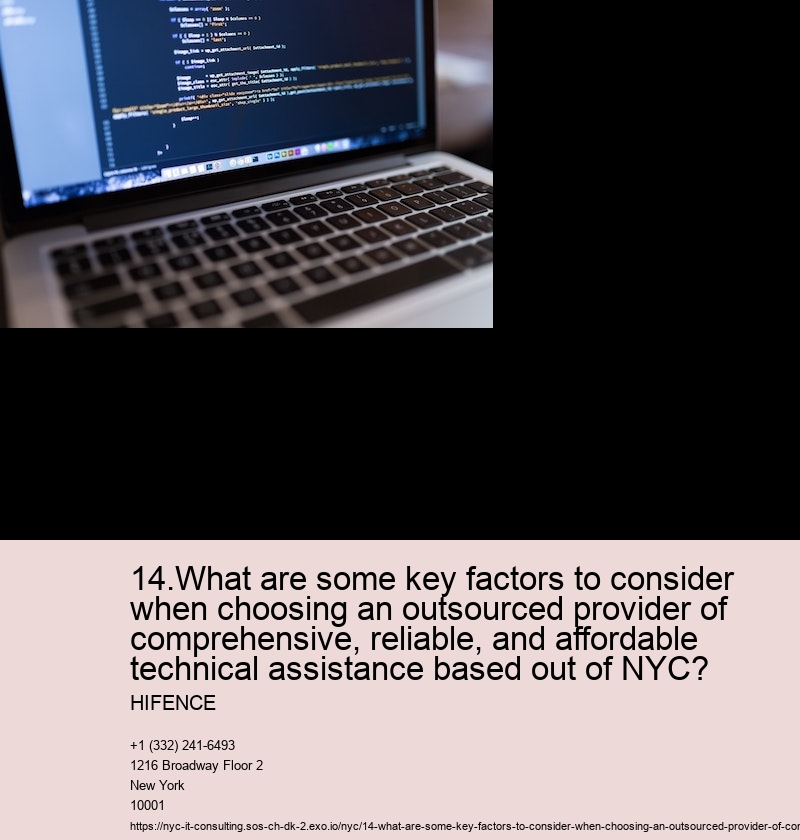 Determine the specific technical assistance needs of your business