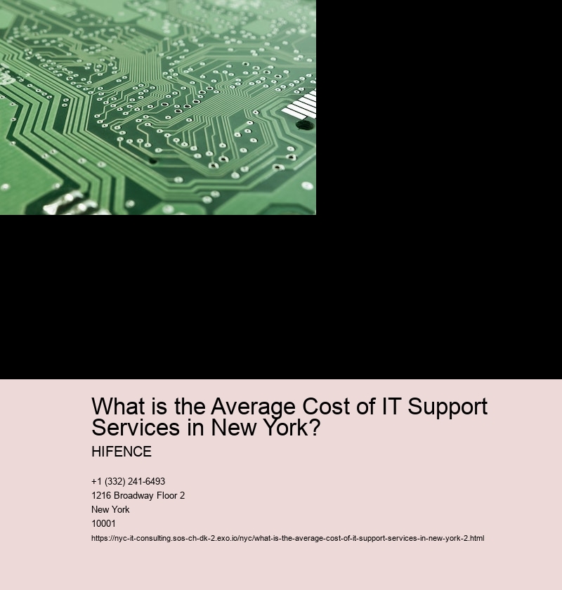 Factors affecting the cost of IT support services in New York