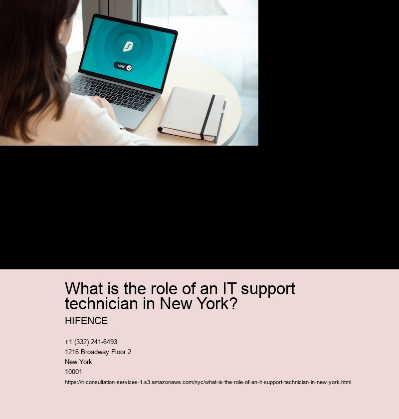 Responsibilities of an IT support technician